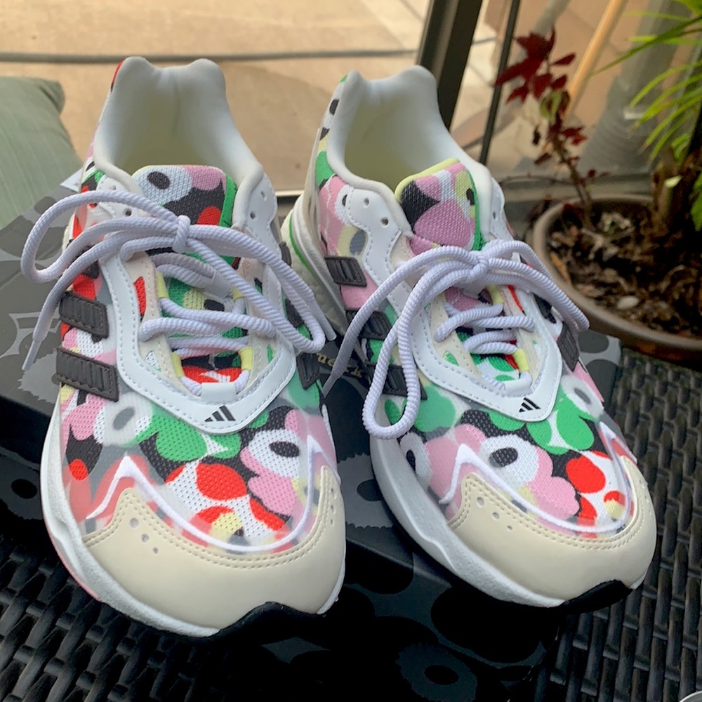 adidas Marimekko Women's Sneakers - Multicolor Floral Print White Accents